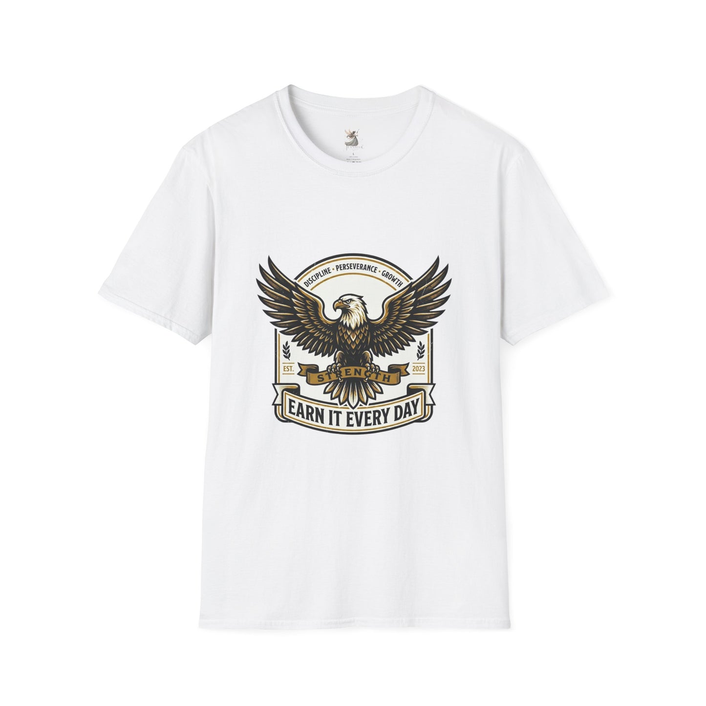 Eagle Emblem Earn It Every Day T-Shirt | Wisdom, Discipline, Perseverance