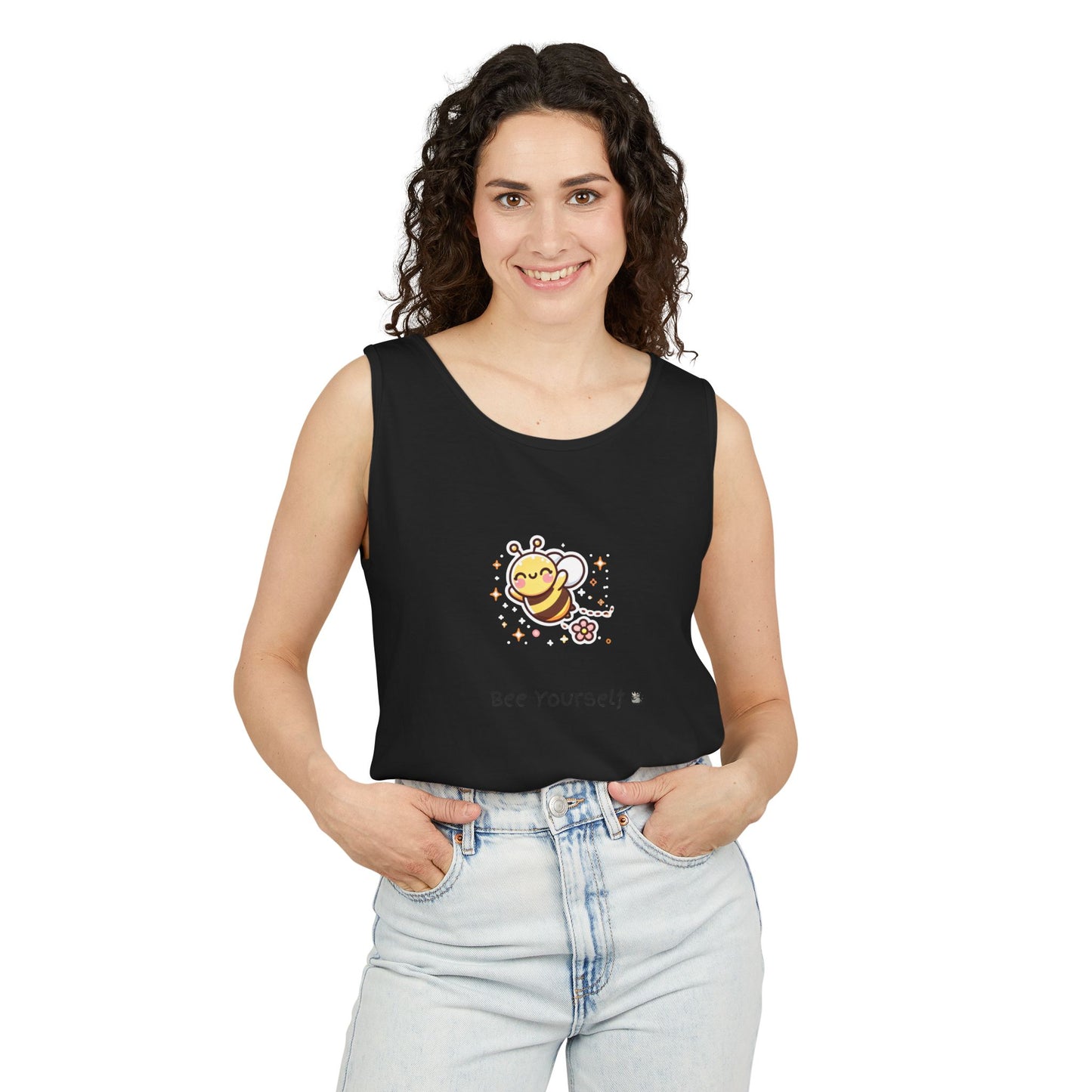 Bee Yourself Tank Top, Cute Bee Apparel, Summer Fashion, Unisex Summer Top, Gift for Nature Lovers, Bee Enthusiast Tank