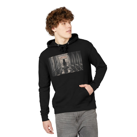 Chic Unisex French Terry Hoodie with Artistic Design, Cozy Streetwear, Ideal Gift for Art Lovers, Stylish Everyday Wear, Perfect for Autumn