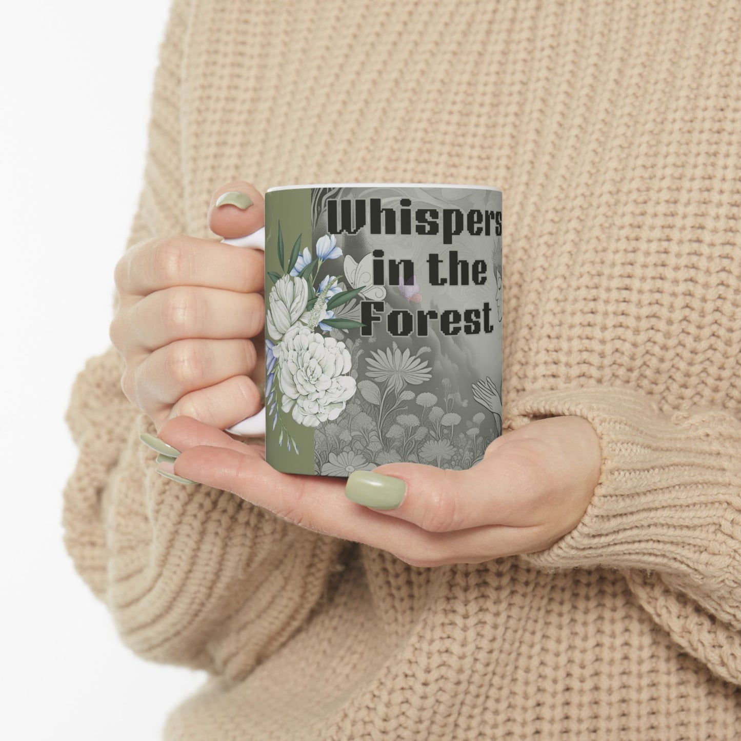 Whispers in the Forest Ceramic Mug - Enchanted Fairy Design, Cozy Gift for Nature Lovers, Perfect for Tea & Coffee, Eco-Friendly Home [...]