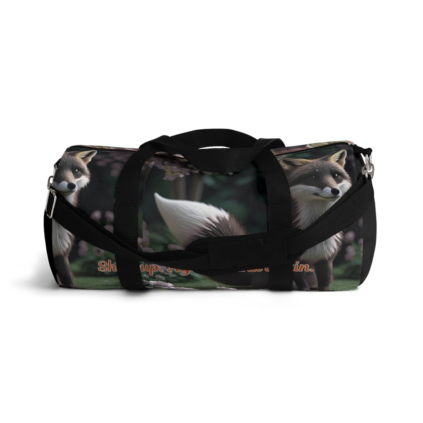 Floral Fox Duffel Bag | Perfect for Gym, Yoga, Travel, Gifts, Outdoor Adventures | Ideal for Nature Lovers!