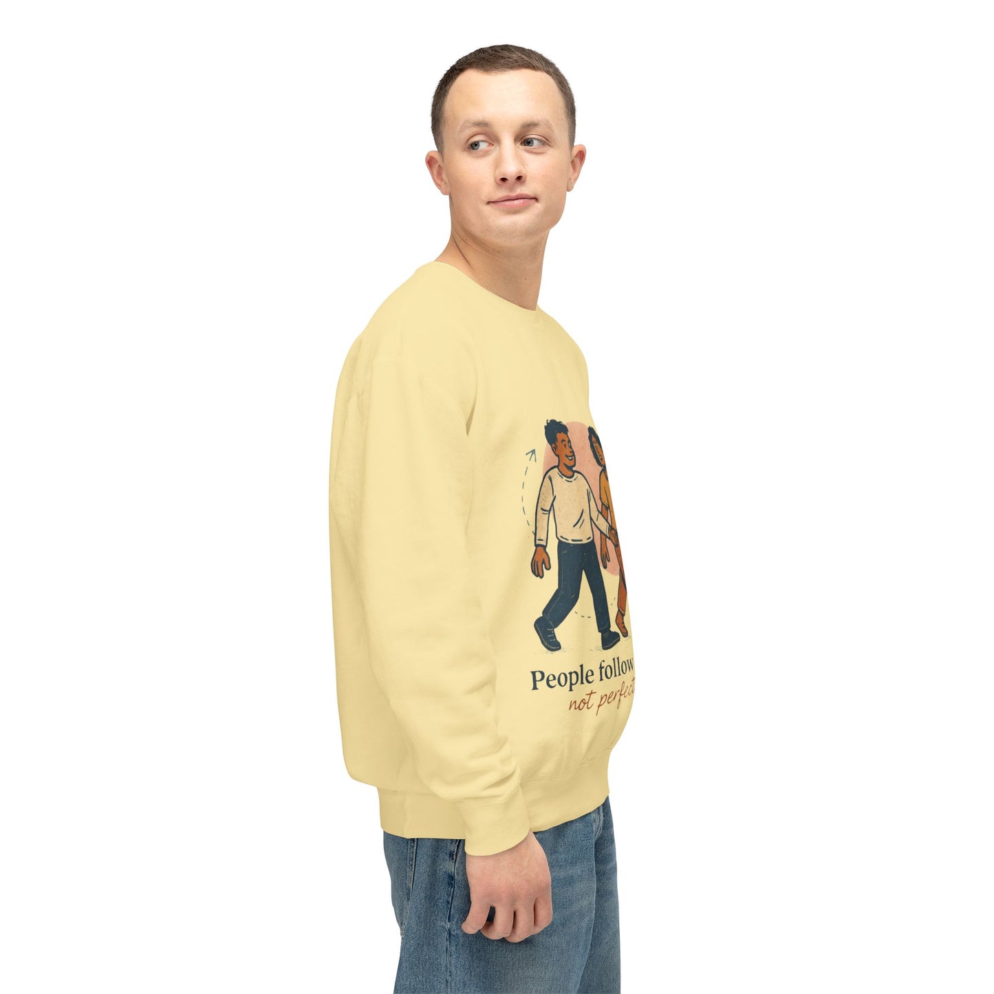 Inspirational Art Sweatshirt - Lightweight Crewneck, Motivational Gift, Cozy Apparel, Perfect for Everyday Wear, Unisex Fashion