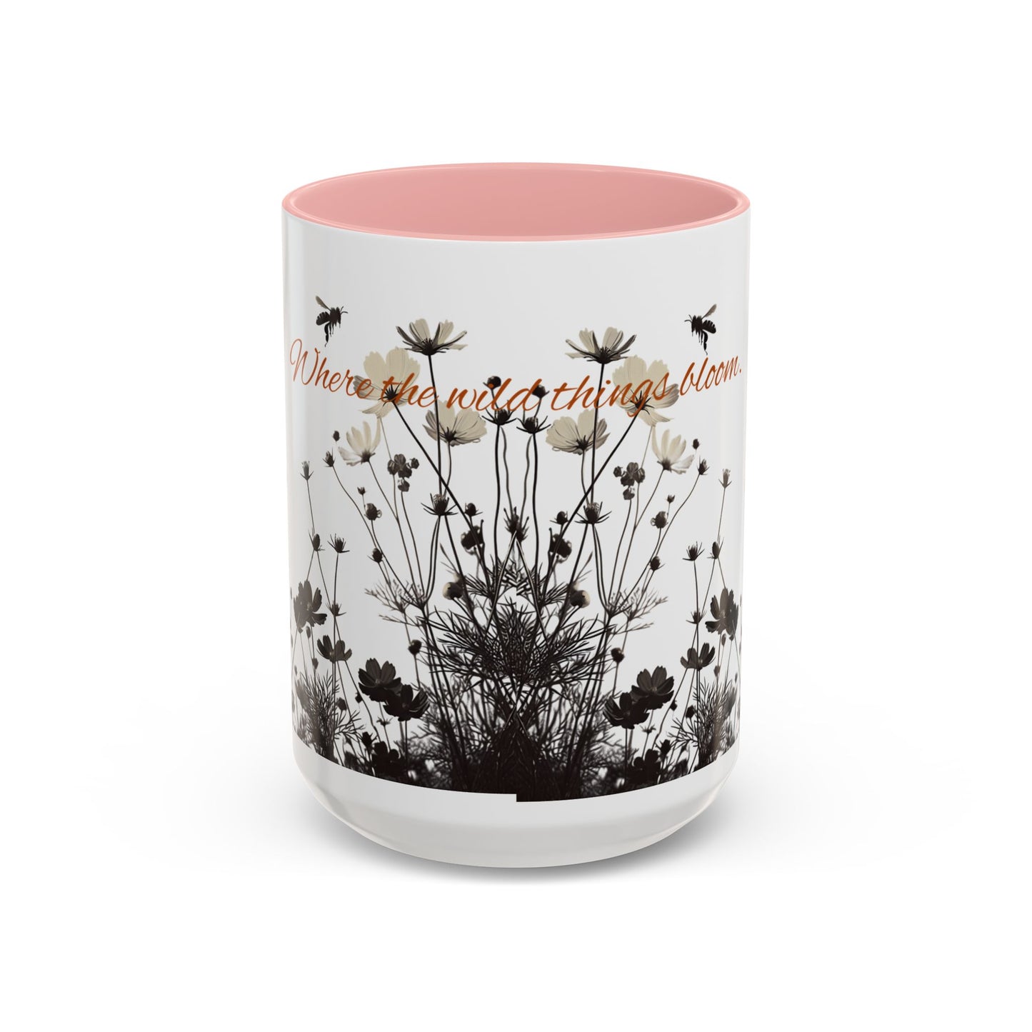 Floral Accent Coffee Mug