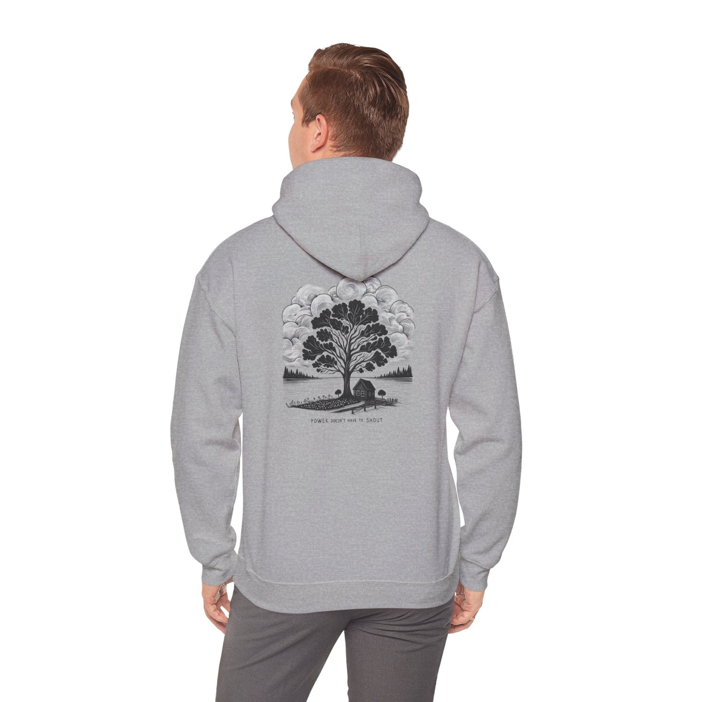 Nature-Inspired Hooded Sweatshirt | Ideal for Nature Lovers, Cozy Fall Wear, Gifts for Friends, Eco-Friendly Fashion
