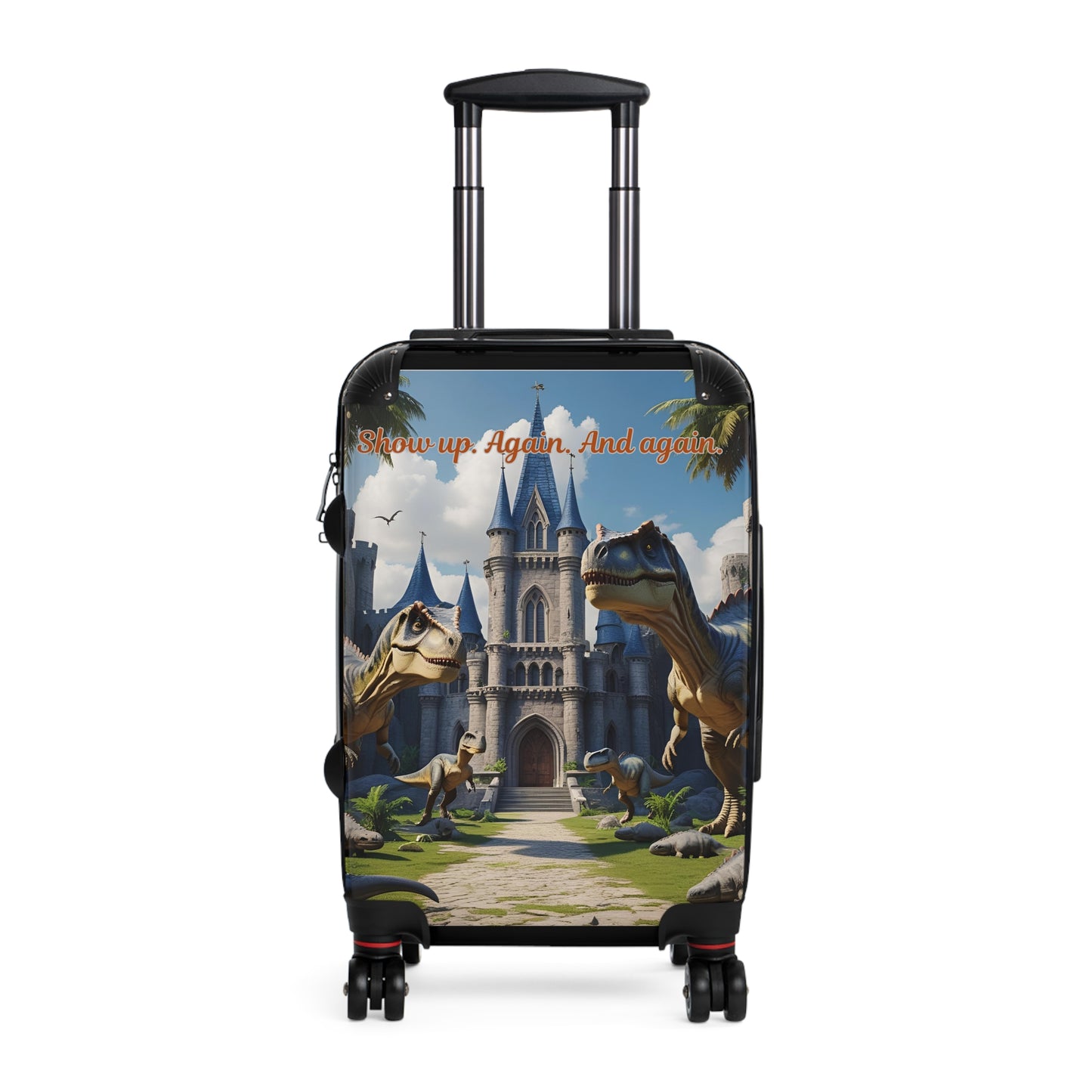 Whimsical Dinosaur Suitcase - Adventure Travel Bag, Kids Luggage, Unique Travel Accessory, Fun Gift, Family Vacations