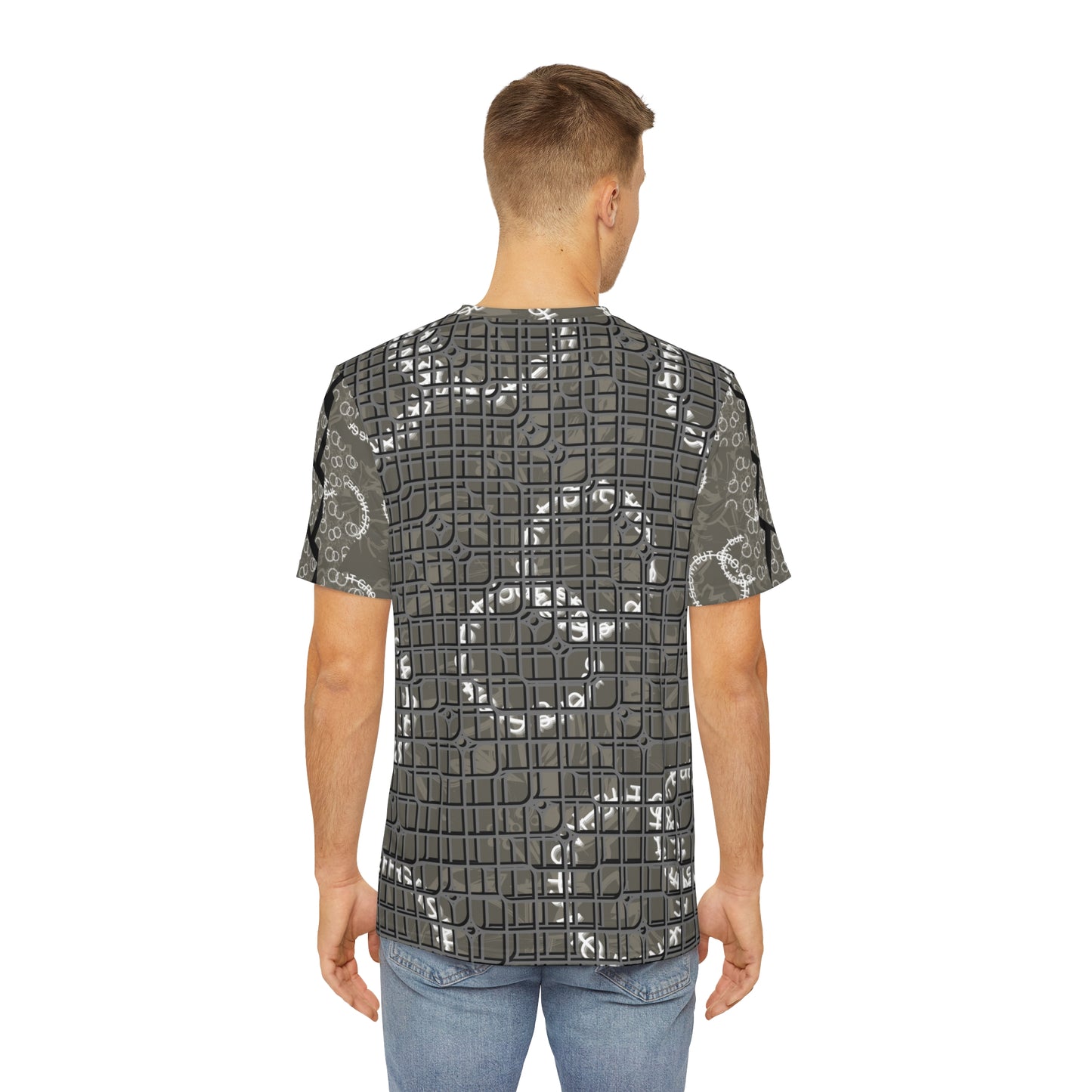 Men's AOP Tee with Motivational Print - Perfect for Casual Wear, Gifts, Summer Outfits, Fashion Statement, Everyday Comfort