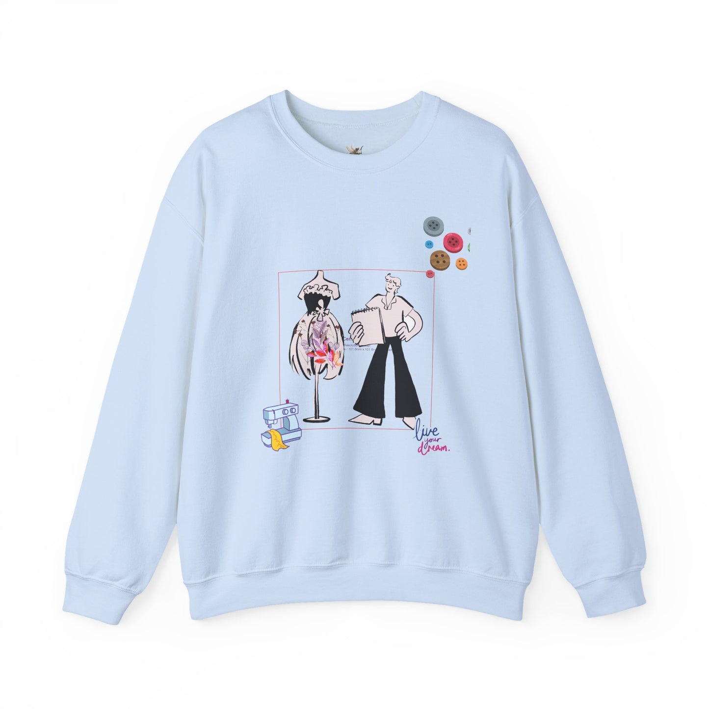 Chic Artistic Crewneck Sweatshirt - Unique Graphic Art, Cozy Gift for Art Lovers, Stylish Layering for Any Occasion, Trendy Sweatshirt