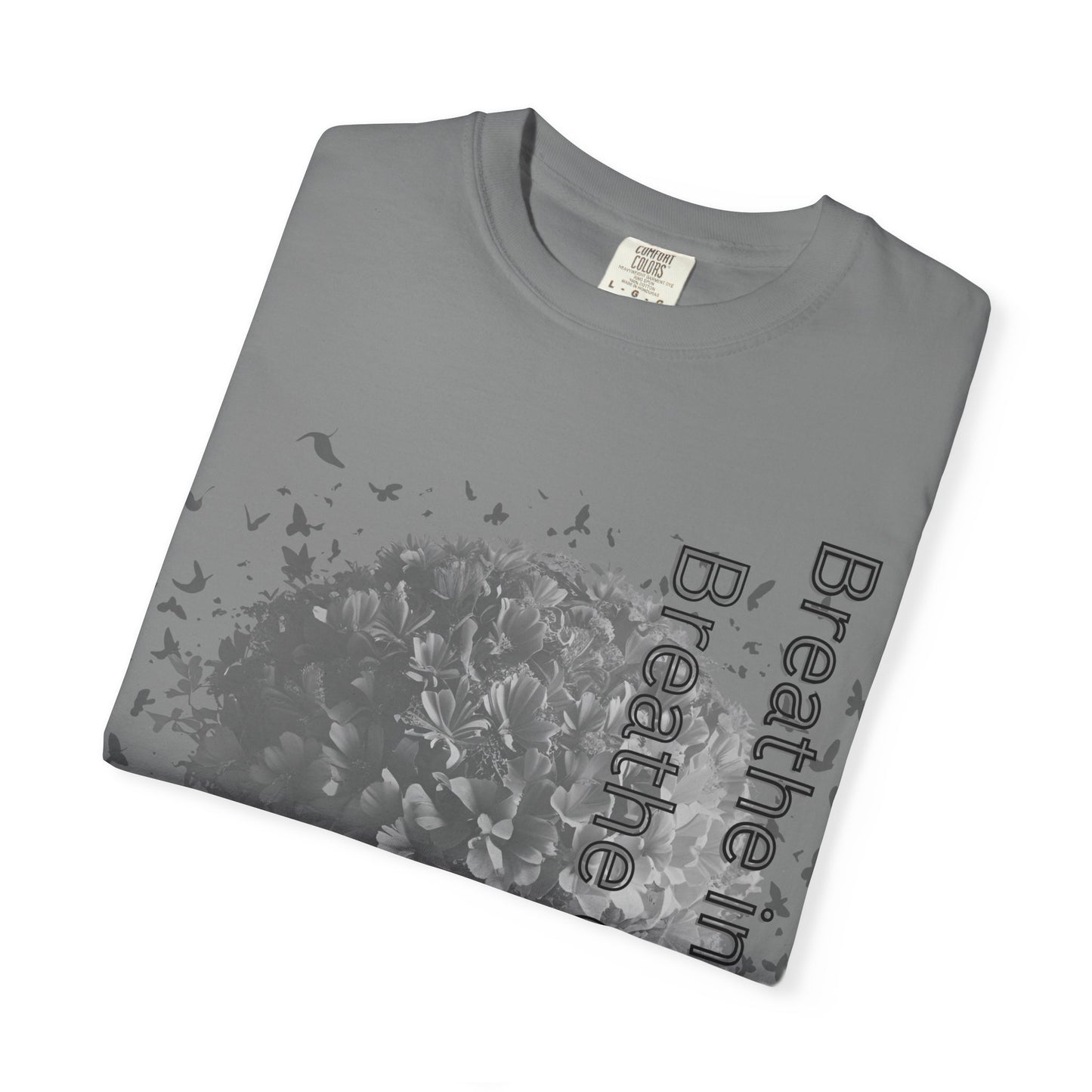 Inspirational Tree T-Shirt | Breathe Life, Courage & Fear | Unisex Tee for Nature Lovers, Gift, Self-Care, Mindfulness