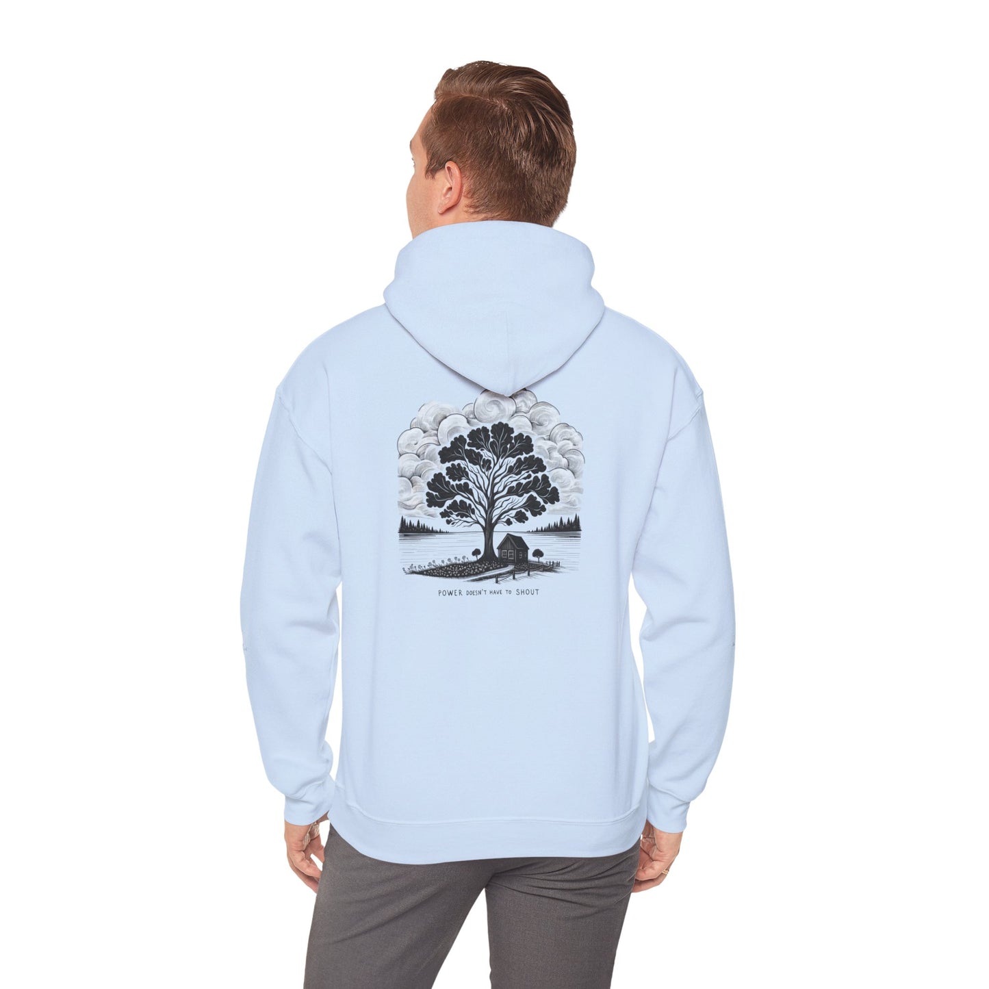 Nature-Inspired Hooded Sweatshirt | Ideal for Nature Lovers, Cozy Fall Wear, Gifts for Friends, Eco-Friendly Fashion