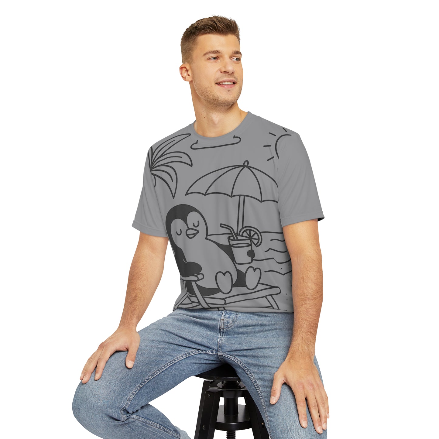 Men's Trendy Graphic Tee, Stylish Casual Top, Unisex Statement Shirt, Fashionable Everyday Wear, Unique Gift for Him